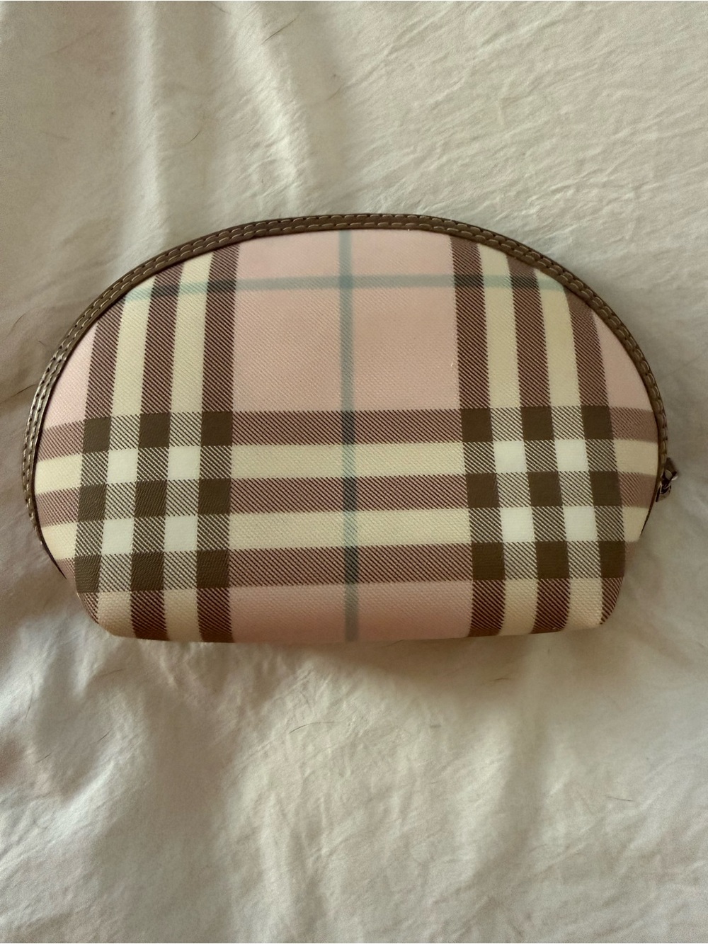 Burberry pink/beige cosmetic case